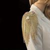 Fringe Shoulder Epaulets Sparkly AB Crystal Shoulder Ornament Rhinestone Epaulets  Fashion Shoot