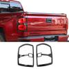 2PCS Carbon Fiber Tail Light Lamp Cover Bezel For Chevy Silverado 1500 2014-2018