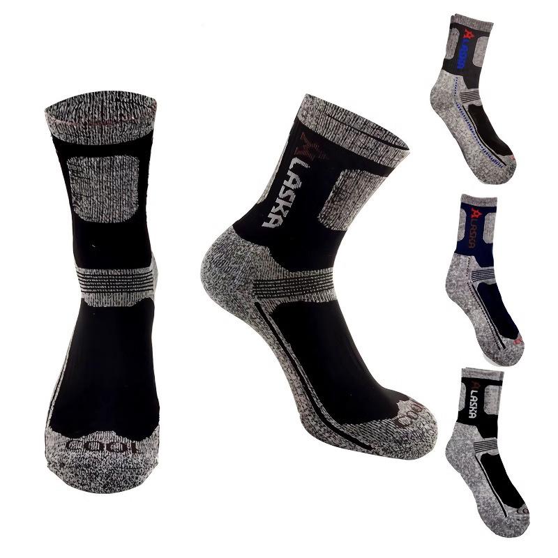 Men's Cushioned Sports Socks - Mid-Calf Hiking, Running, Marathon, & Basketball Socks