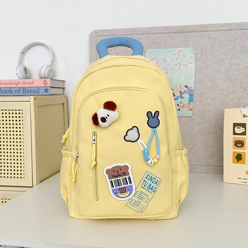New high-value, fresh, sweet and cute cartoon backpack, middle school student level 1-3 student backpack