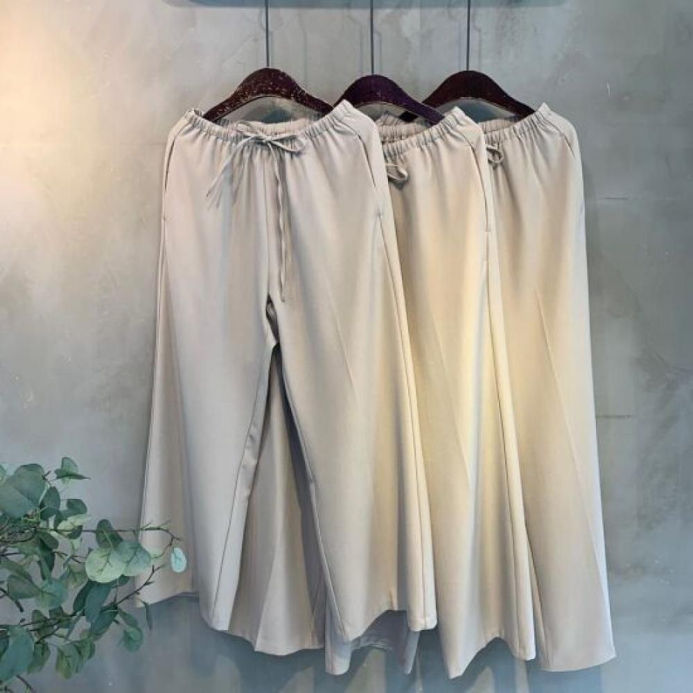 C S In The Room StrIng bandIng Wide SlaCkS pantS 4Color