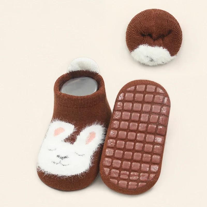 Thicken Baby Kids Thermal Socks Autumn Winter Trampoline Socks Warm Toddler Boy Girls Floor Socks Children Clothing Accessories