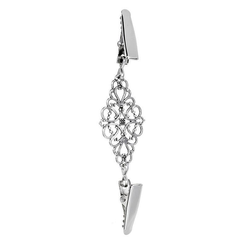 New Cardigan Brooch Fasteners for Clothes Clothespins Scarf Clip Brooch Sliver Pin Buckle Clip Holder Women Dress Jewelry