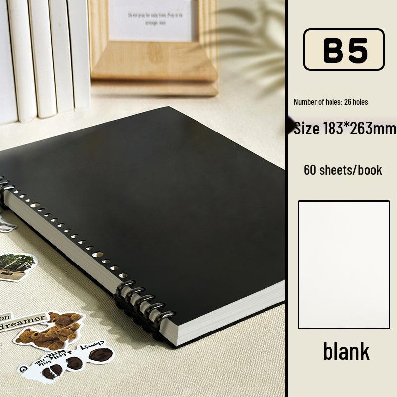 Handvänlig löstagbar B5-häftad anteckningsbok för studenter