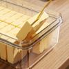 1Pc Butter Portioning Cutting Preservation Box Transparent With Cover Storage Box Food Grade Refrigerator Specific Plastic Box