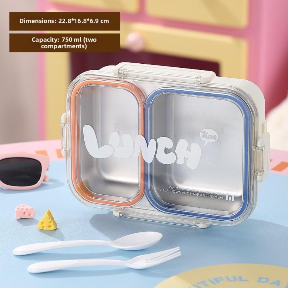 Divided Lunch Box Food Grade Leakproof Storage Box Portable Camping Food Container Student Worker