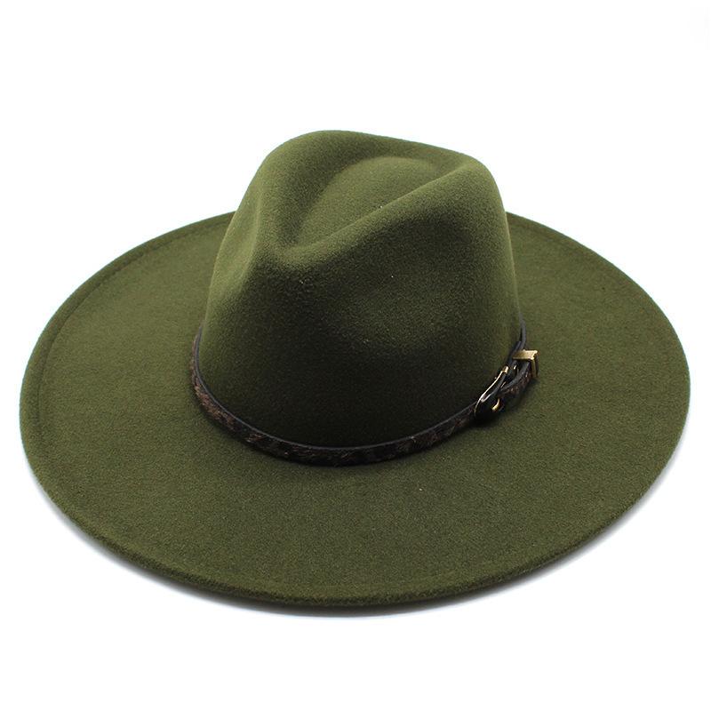 New new autumn and winter wool.cm big eaves jazz top hat men's and women's peach heart top chain top hat felt