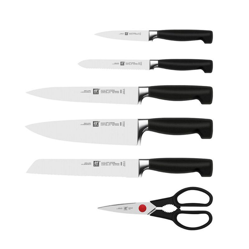 Henkel Zwilling 4-Star Self-Shaper Knife Block Brown 7P (Tax Included)