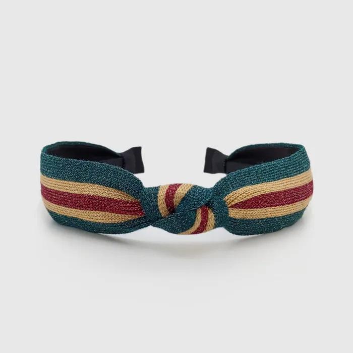 LALA Twinkle Knot Hairband - Navy Green