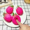 Funny Dragon Fruit Squeeze Ball Stress Reliever - Squishy Fidget Sensory Toy, Simulation Fruit Food
