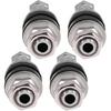 Chrome High Pressure Valve Stems Metal Valve Stems for Trailer Tires 502 Flush Mount Bolt In fit in a Normal Valve Stem Hole of .453". (Pack of 4)