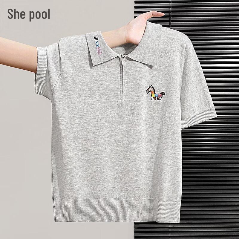 Women s Lyocell Blend Half-Zip Knit Polo Shirt One Size