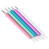 5pcs Portable Acrylic Double Head Dotting Pen DIY Rhinestones Bead Picker Painting PenColour 5pcs / Set