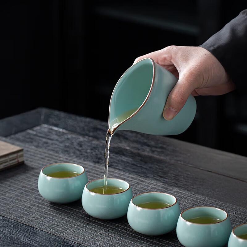 CHANGSHEGNYUAN Imitation Song Ru Kiln Ceramic Tea Set