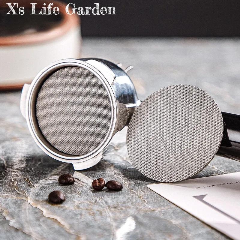 

51/54/58 мм 316L нержавеющая сталь итальянская кофемашина ручка сетка фильтра вторичная сетка распределения воды кофейные аксессуары 1.7mm 150 micron