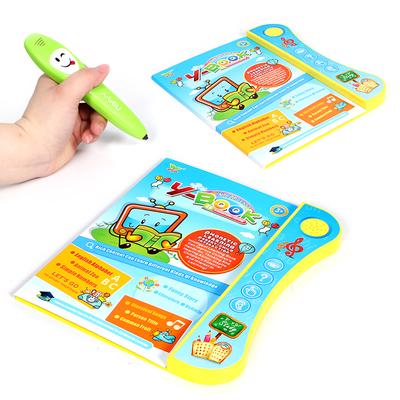 E-Book-Lesebuch mit Stift-Lerngerät, ABC-Buchstaben in englischer Sprache, Tierzahlen und lustigem Auswahlspiel für Kinderspielzeug
