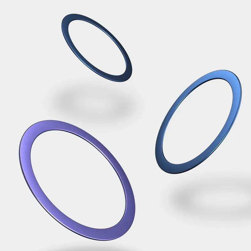Metal Plate Ring for Magsafe Sticker Magnetic Support Ring Universal Wireless Charger Mobile Phone Sheet for iPhone 16 17 Xiaomi