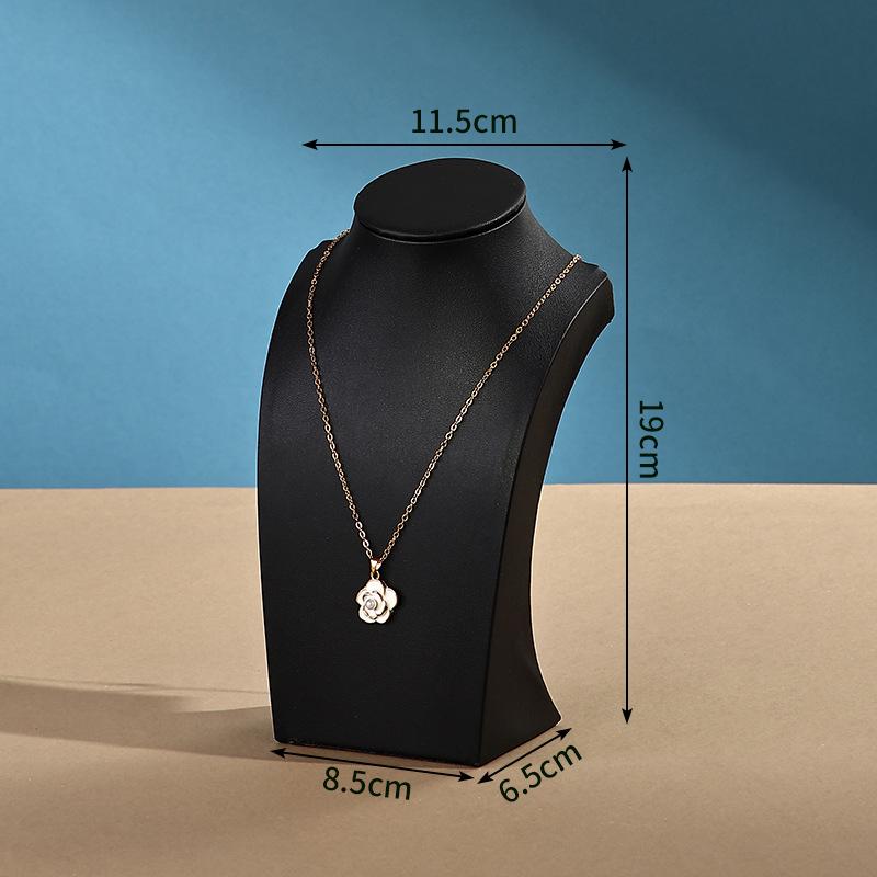 Solid Wood Necklace Display Stand - Jewelry Storage Rack for Desktop, Market Stall, or Live Broadcast. Small
