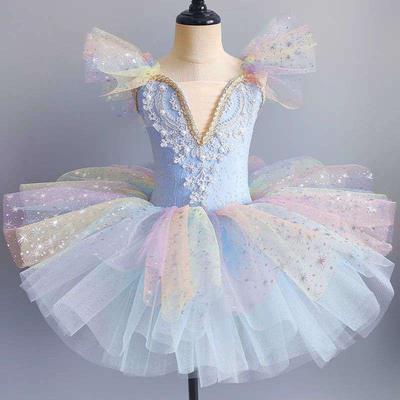 Kinder Ballett Kleid Mädchen Kinder Pailletten Prinzessin Kleid Ballett Tutu Tanz Kleidung Leistung Tutu Röcke