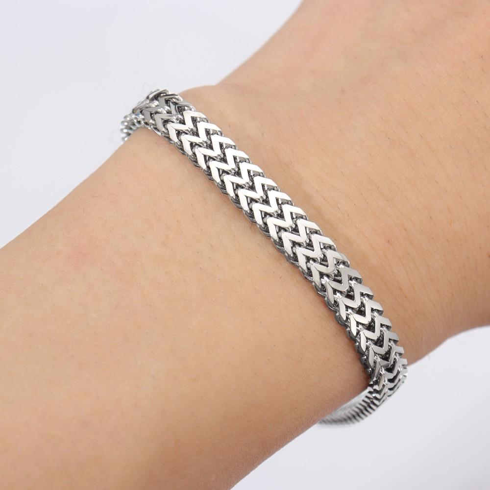 New Trendy Cuban Chain Bracelet for Men Hip-Hop Metal Bracelets Buckle Chains Bracelet Gifts Accessories Jewelry 2024 Jewelry