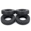TRZX RC Tires, 4-Piece RC Rubber Tires Set, 25mm Wheel Tires for TAMIYA 1/14 Tractor Truck RC Car (25mm)