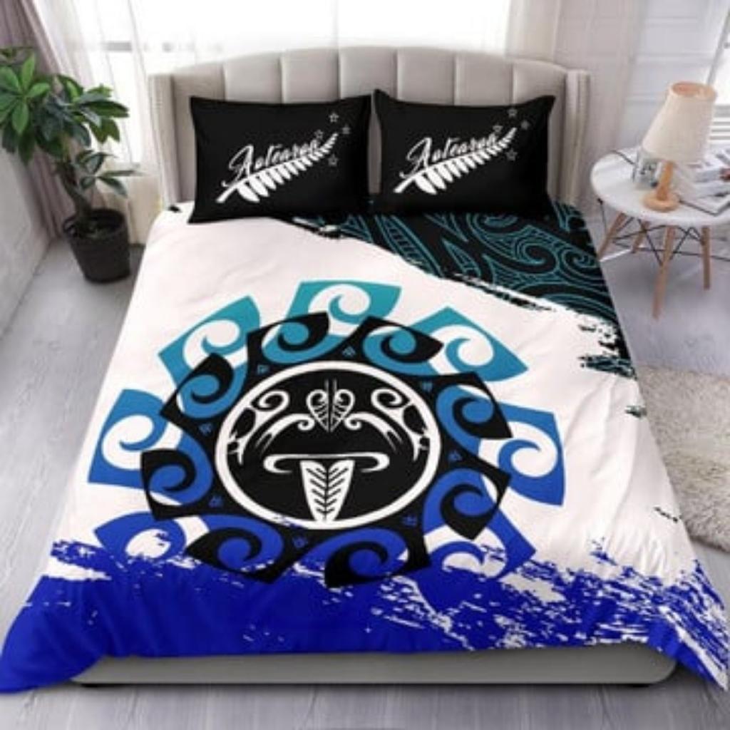 Duvet Cover Set Tmarc Tee Maori Aotearoa Tattoo Bedding Sets Pillowcase