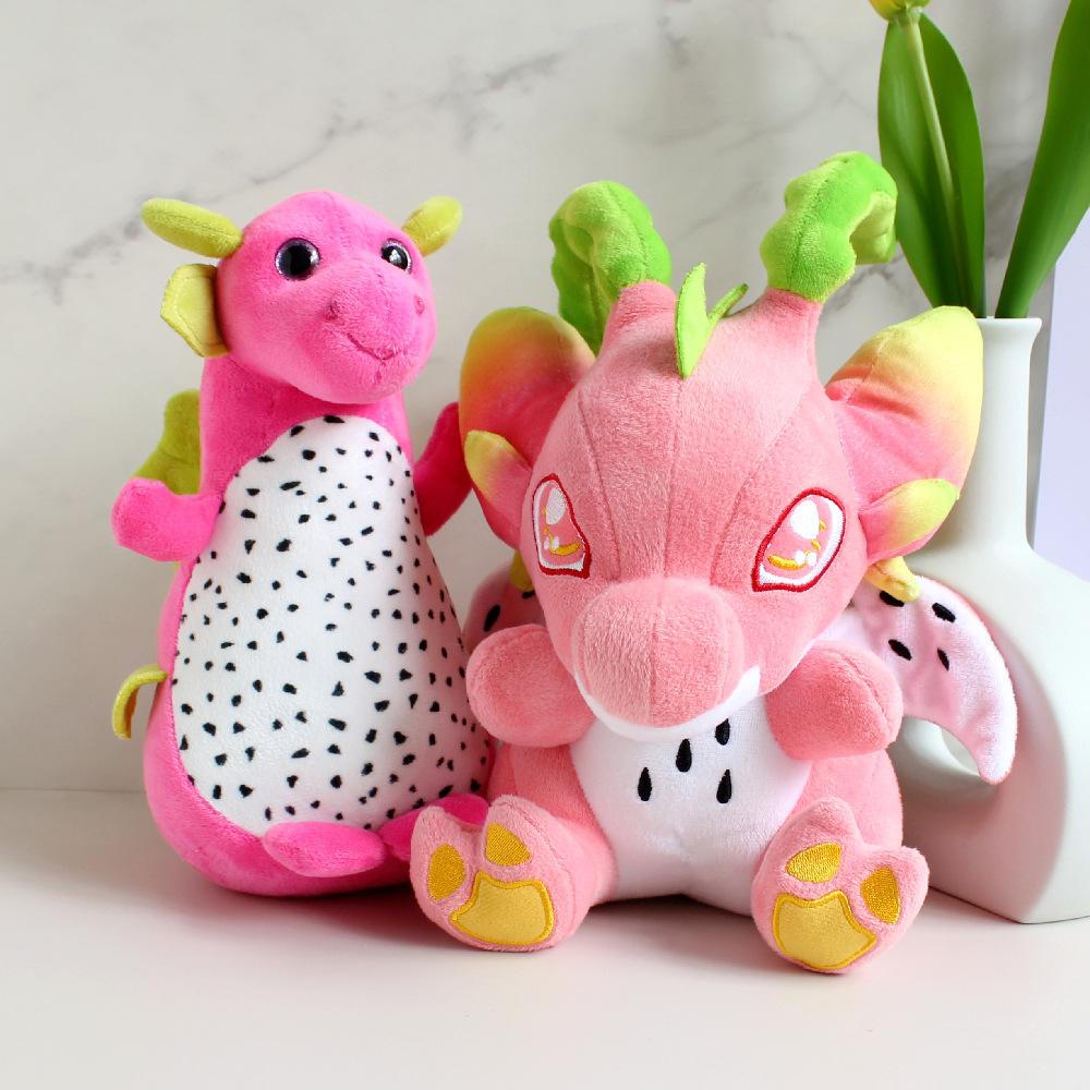 

Spot трансграничные новые продукты, макароны с фруктами дракона, плюшевая кукла-динозавр Питая, мультяшная игрушка 20cm(0.2kg)