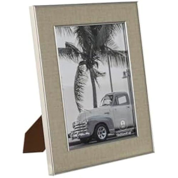 Cadre Photo - HOME ESPRIT - Romantique - Argent - Verre - 20,5 X 25,5 Cm