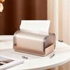 Plastic Clear Tissue Box Spring Support Storage Box Modern Paper Box  Desktop