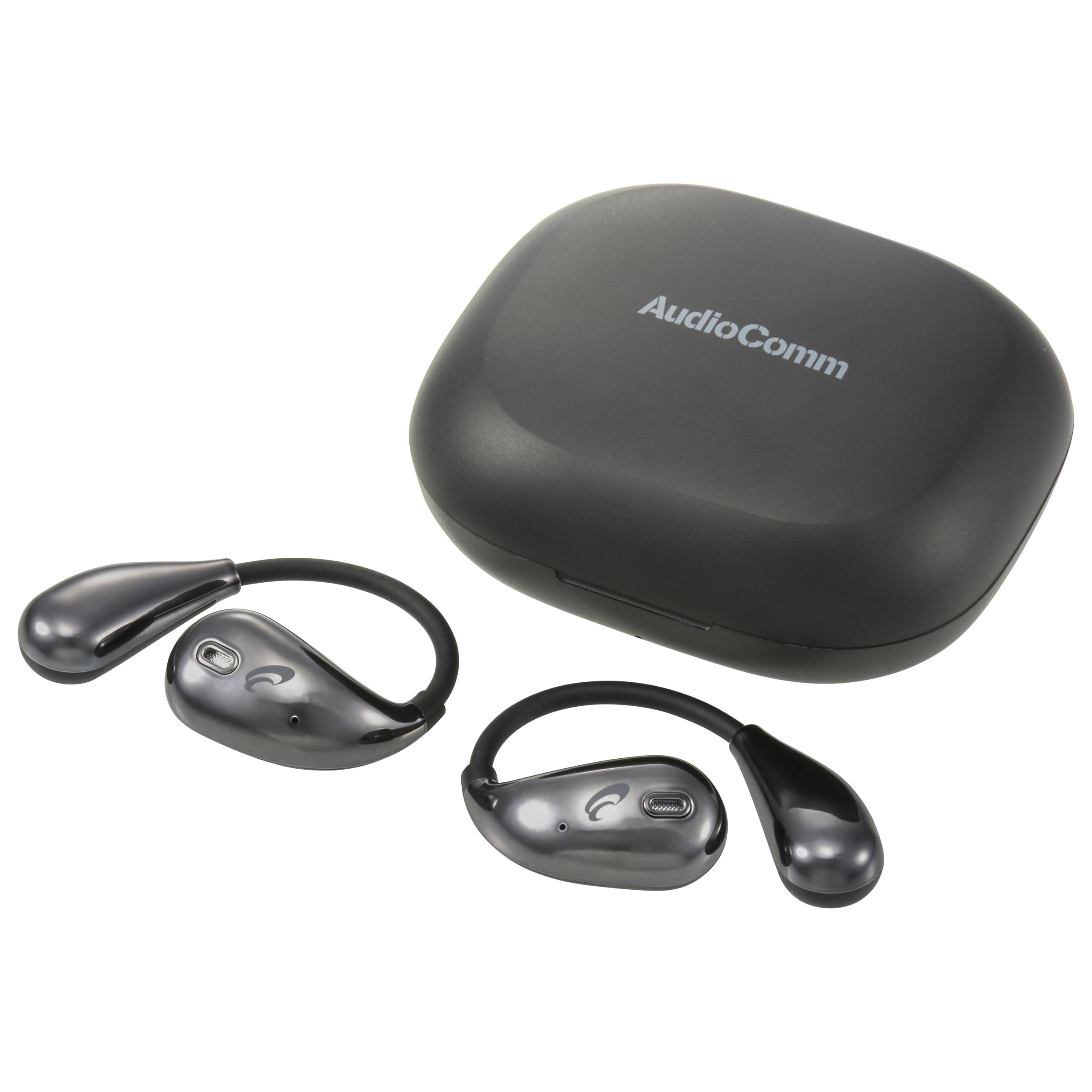 

OHM AudioComm Bluetooth Wireless Bone Air No Ear Black OHM Electric Earphones, Conduction, Conduction, Ear-Hook, Blocking, Built-in Microphone, чёрный