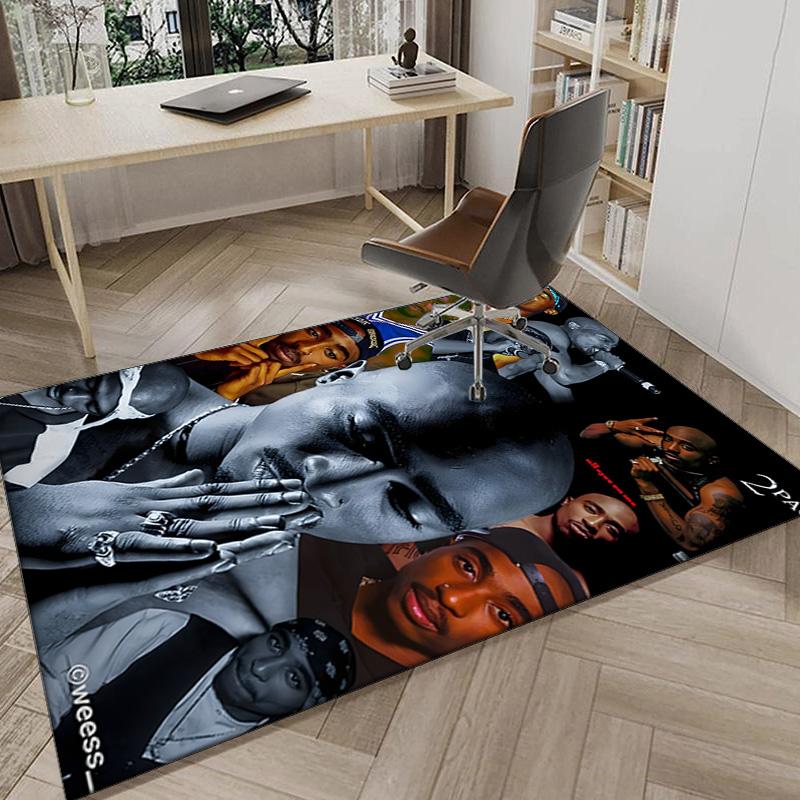 Rap Legend In Blue Carpet, Chair Rug,Rug for Office Bedroom living rooms, Doormat decor Fan Gift Christmas Gift