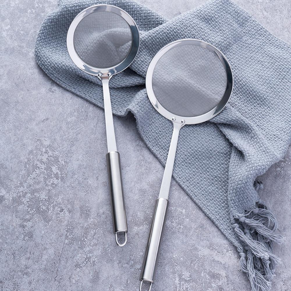 Cooking Stainless Steel Fine Mesh Practical Sifting Filter Spoon Strainer Oil Skimmer Colander