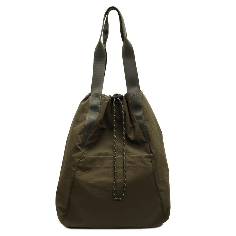 

Новый нейлоновый дорожный рюкзак, повседневный рюкзак-мешок на шнурке, большой вместимости, многофункциональная наплечная сумка-мессенджер зелёный