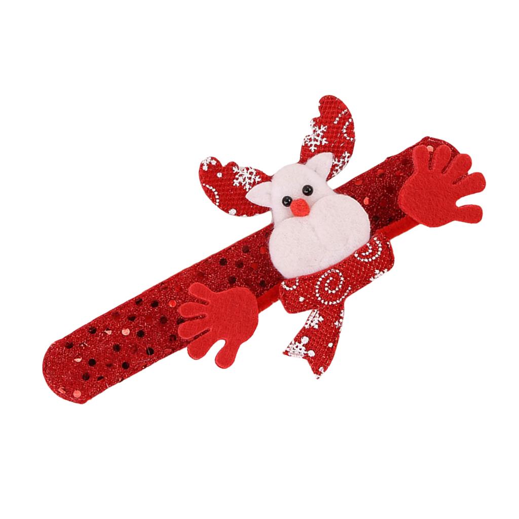 Festival Themed Slap Bands Accessories Lovely Animal Embellished Christmas Slap Bands for Cheerful Home Decorations