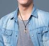 Koai Terahertz Ore Dragon Carved Magatama Necklace, Adjustable Length, for Men and Women