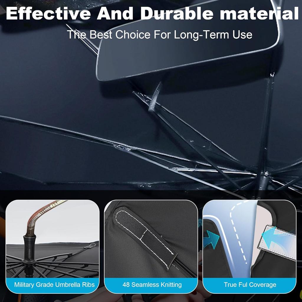 Windshield Sun Shade Umbrella, Portable Foldable, Spring Structure Wind Shield, Front Window Sunshade, Protect From Sun Rays Car Windshield,
