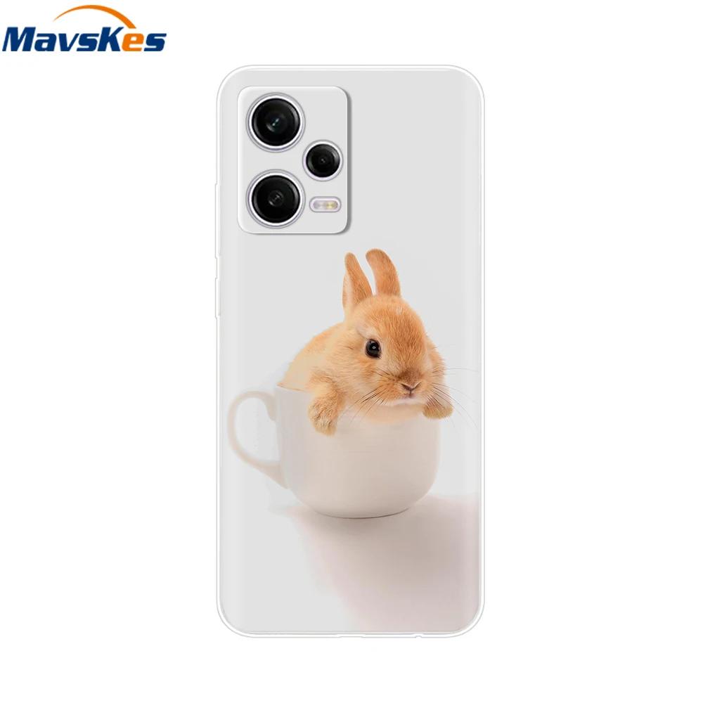 For Redmi Note 12 Pro Case Note12 Pro Cover Printed Silicone Phone Cover for Coque Xiaomi Redmi Note 12 Pro 5G Phone Case Funda
