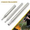 A Stainless Steel Blowpipe Pocket Bellow Collapsible Air Blow Stick Campfire Fire Tool Outdoor Bushcraft Camping Hiking Cooking