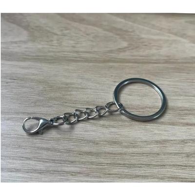 Keychain with Chain Lobster Ring Keychain Embossed Ring Doll Hanging Chain