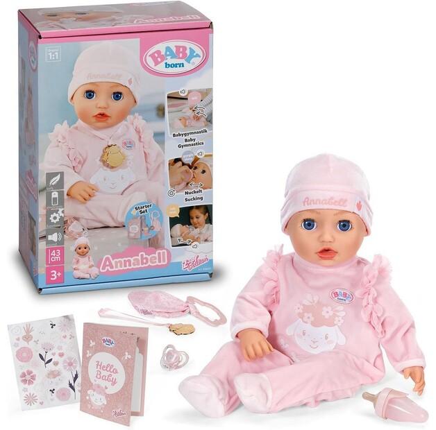 Кукла Zapf Creation Baby Born Интерактивная Annabell 43см + аксессуары 838457