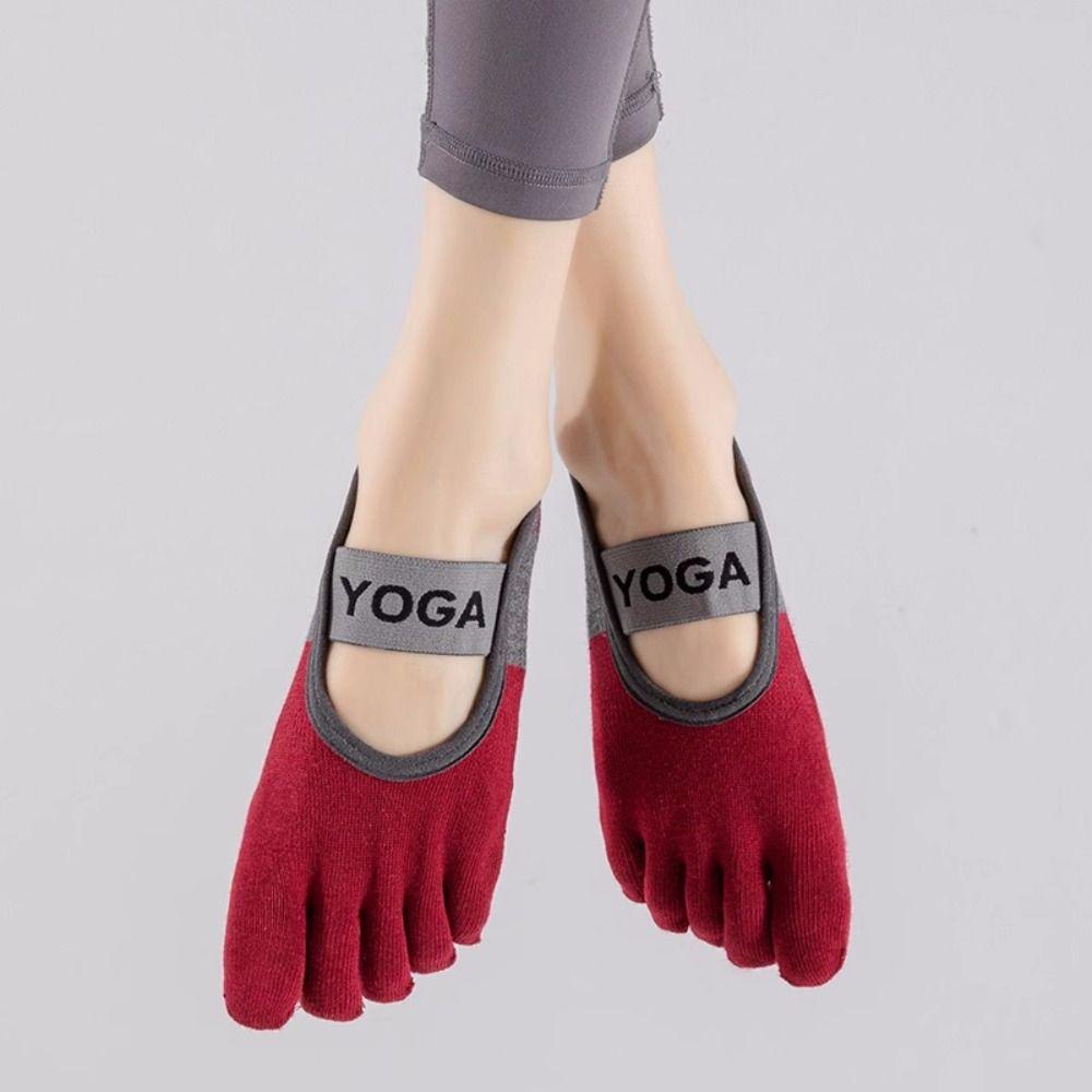 with Elastic Band Ladies Yoga Socks Low-ankle Five Toes Sports Socks Five Finger Socks  Fitness