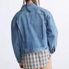 Calvin Klein Solid Color Lapel Single-Breasted Denim Jacket Men Jackets Blue CK-40KM785
