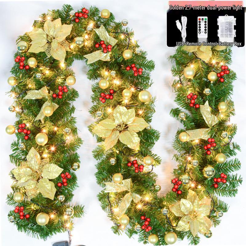 2.7m Christmas Garland for Decoration - Tree, Wreath, Wall, Door Hanging, Hotel, Shopping Mall Display