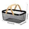 Mesh Storage Basket Mesh Wire Storage Organizer Bin 15.74x9.84x6.7inch Rectangle Vegetable Basket Fruit Basket Bin for Kitchen