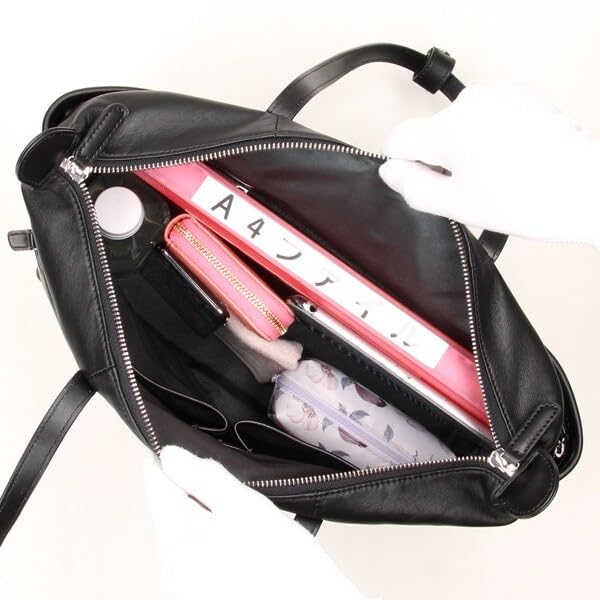 Isaac Italian Sheep Big Tote Bag, Black (10)