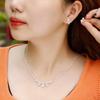 Light Luxury Cold Wind Slightly Inlaid Zircon Exquisite Pearl Collarbone Chain Necklace Neck Chain