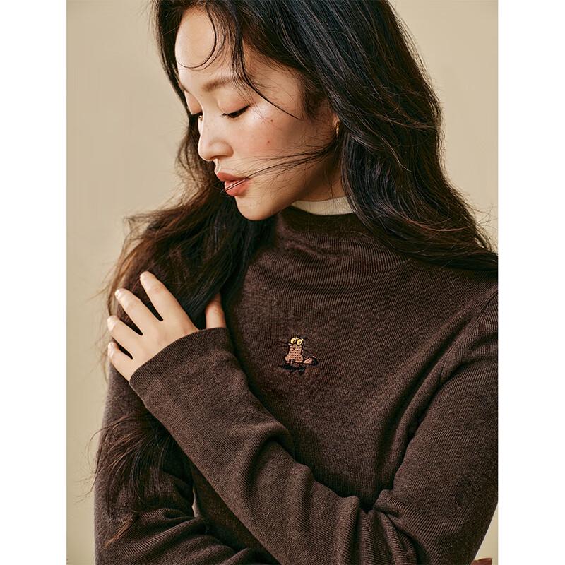 

INMAN 2025 Зимний свитер-пуловер с вышивкой, коллаборация с Миреи S