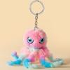 Keychain Pendant Plush Octopus Shape Charm Keychain Decoration Wallet Car Bag Soft Stuffed Animal Pendant Backpack Accessory