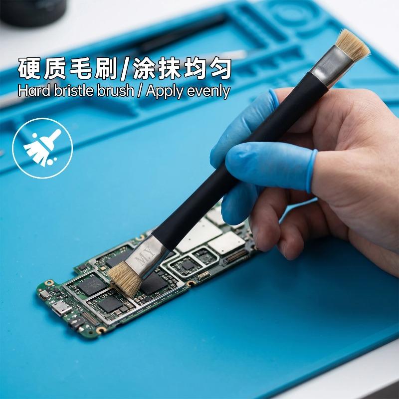 YCS M.Y Escova Dupla Anti-estática Placa Principal de PCB Ferramentas de Limpeza e Reparo de Placa de Circuito Impresso para Retrabalho ESD Teclado de Computador Celular Tablet