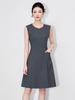 Exquisite Chic Sleeveless Vest Dress - Formal, Professional Solid Color Women's Innerwear
